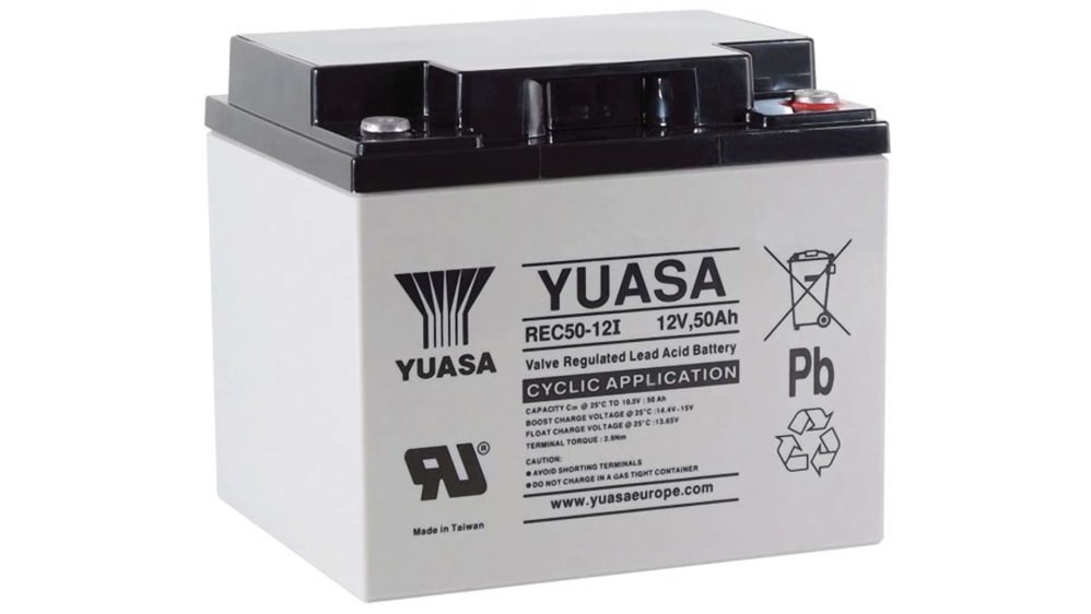 Batterie au plomb étanche Yuasa 6V 4Ah cyclique Code commande RS