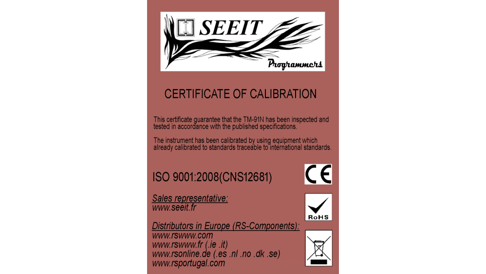 TM-91N | Seeit Radiation Meter | RS