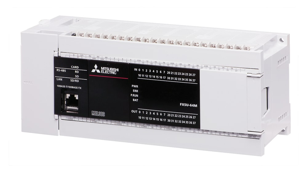 FX5U-64MR/ES | 三菱電機 FX5U PLC (CPUユニット) 32 入力 32 FX5U-64MR/ES | 三菱電機 FX5U PLC (CPUユニット) 32 入力 32