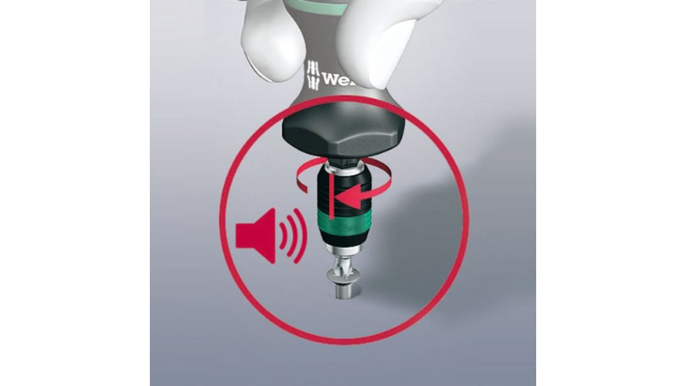 Destornillador dinamométrico Wera de 1.2 → 3Nm, tamaño 1/4 plg, Adjustable