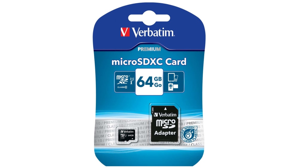 Carte micro SDXC Verbatim 64 Go, Cartes microSD