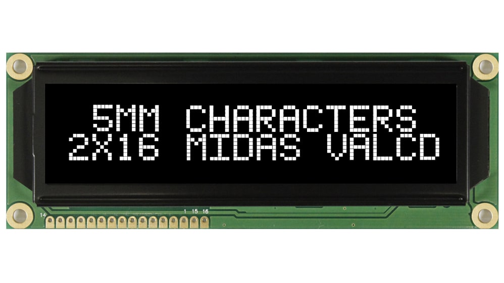 MC21605G12W-VNMLW | Midas 液晶モノクロディスプレイ 透過型 英