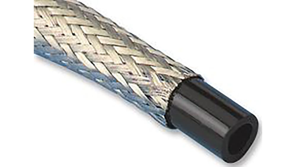 Guaina Intrecciata Espandibile Per Cavi &ndash; Tubo Telaio Nero 100 Piedi 1/4&Prime; Carautopartshome
