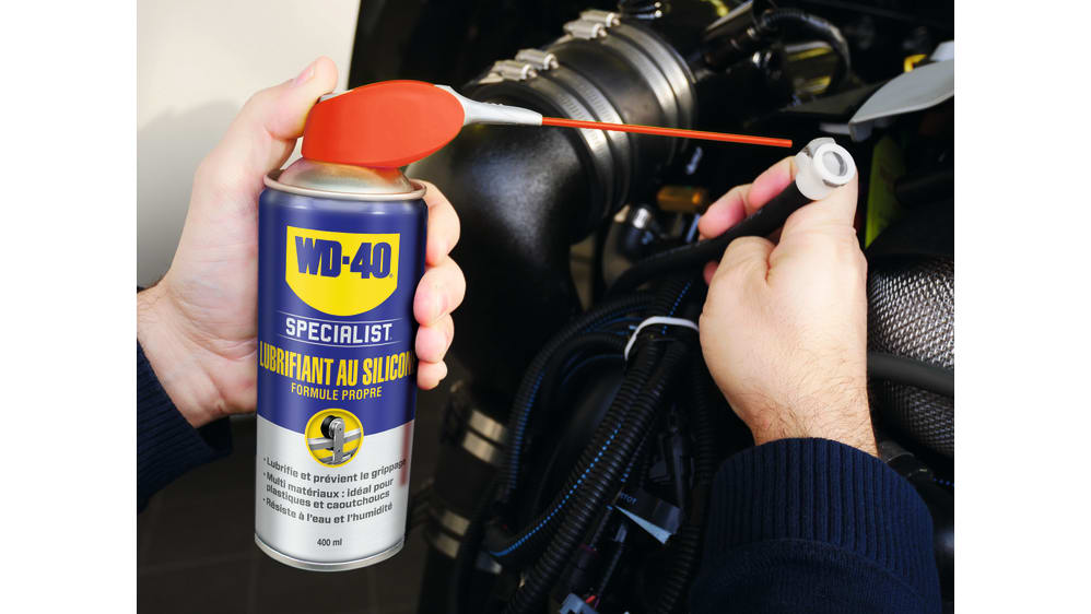 Lubrifiant WD-40 Lubrifiant au Silicone, Aérosol 400 ml