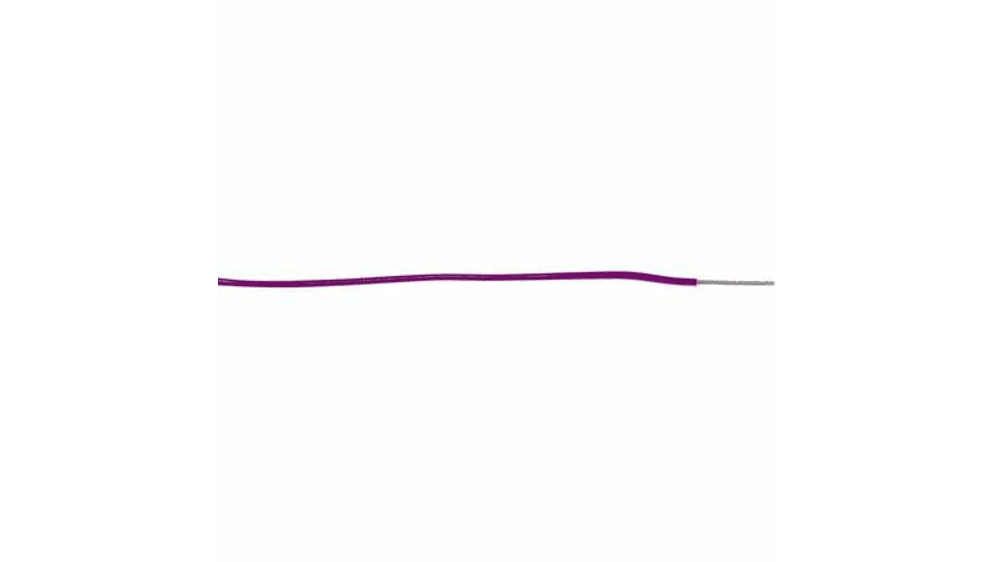 RS PRO Purple 0.08 mm² Hookup & Equipment Wire, 28 AWG, 7