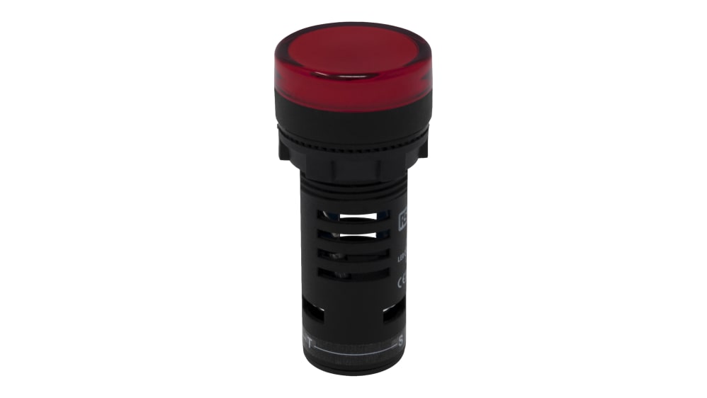 RS PRO, LEDtec, Panel Mount Red LED Pilot Light, 22 mm Cutout
