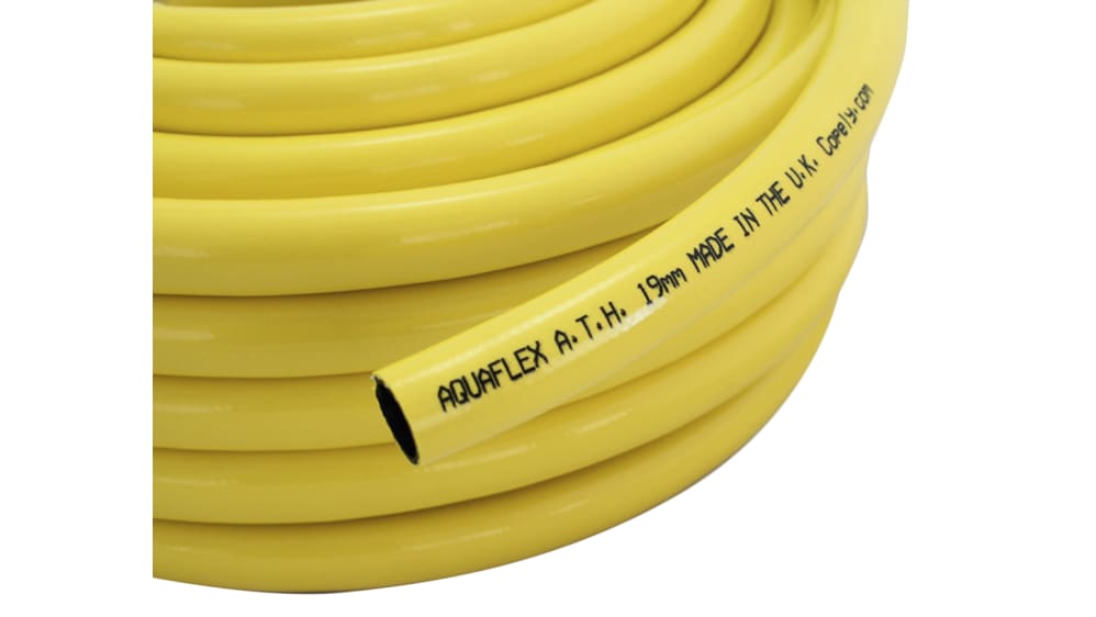 RS PRO Schlauch, Ø 25mm 32.5mm Gelb PVC Übertragung 24 bar für Bewässerung  x 50m