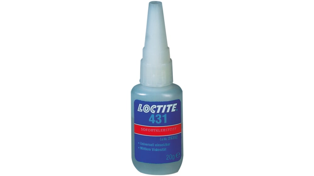 Loctite 431 Sekundenkleber Cyanacrylat Flüssig transparent, Flasche 20 g