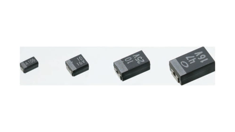 KYOCERA AVX タンタルコンデンサ,100μF,6.3V dc,6032,F930J107MC KYOCERA AVX タンタルコンデンサ,100μF,6.3V dc,6032,F930J107MC