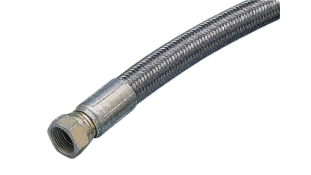 RS PRO フレキシブル油圧ホース 亜鉛めっき鋼線, 2m, 140 bar, 合成