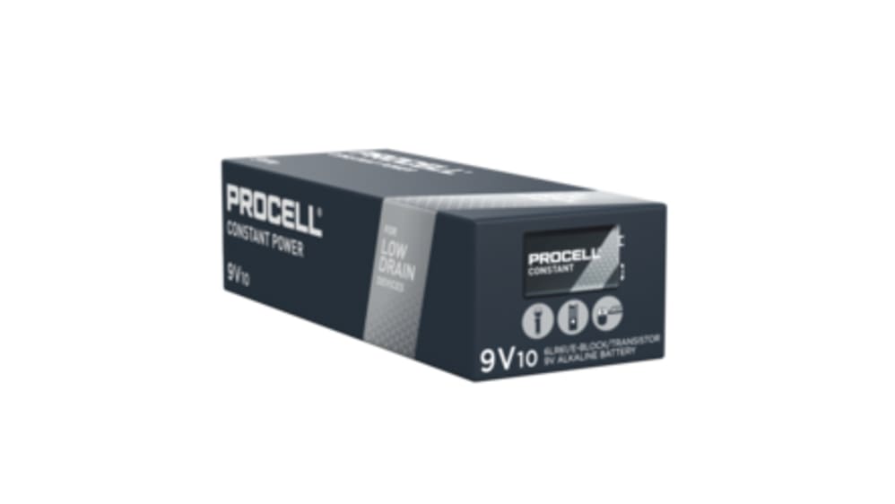 RS PRO Alkaline 9V Batteries PP3