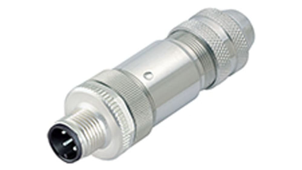 99 1429 812 04 | binder オス 丸型コネクタ, 4極, M12 プラグ