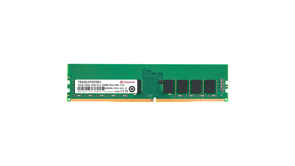 TS2GLH72V2B-I | Transcend 16 GB DDR4 RAM, 3200Mbit/s, DIMM, 1.2V | RS