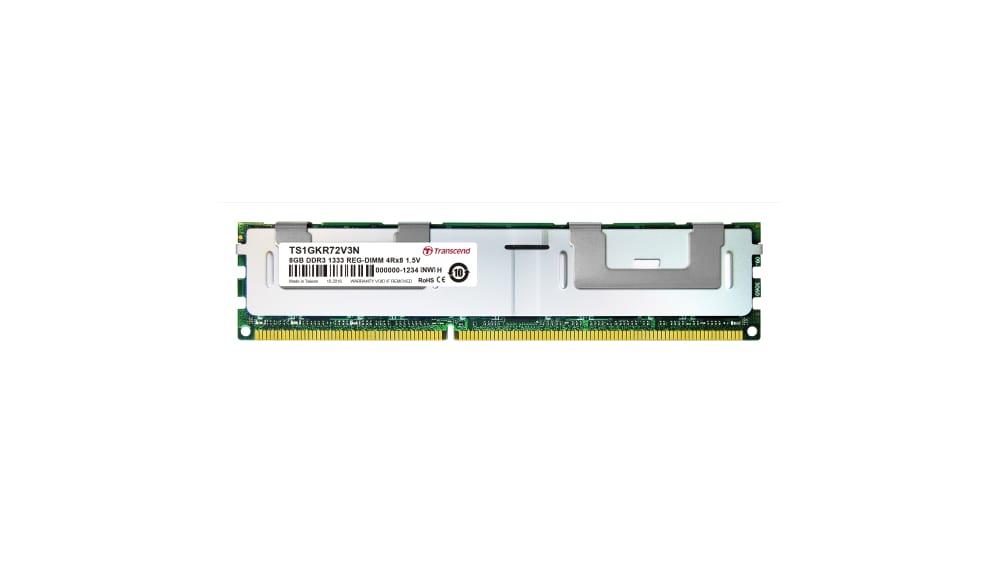 TS1GKR72V3N Transcend GB DDR3 Server RAM, 1333Mbit/s, RDIMM