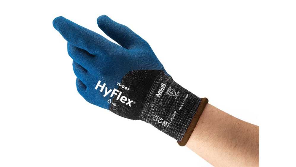 11947110 Ansell HyFlex 11-947 Blue Fibreglass, Polyamide - Main Image