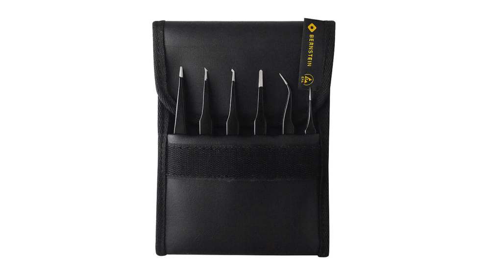 5-060 | Bernstein Steel ESD Safe Tweezer Set | RS