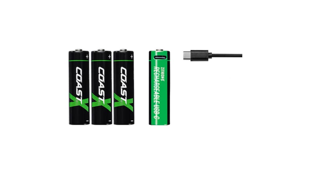 ZXAA | Coast AA Lithium-Ion AA Battery, 2.4Ah, 1.5V - Pack