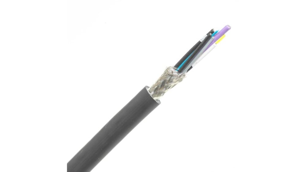 Belden ケーブル 1.57 mm, 1000 m, グレー スズめっき銅製ブレード