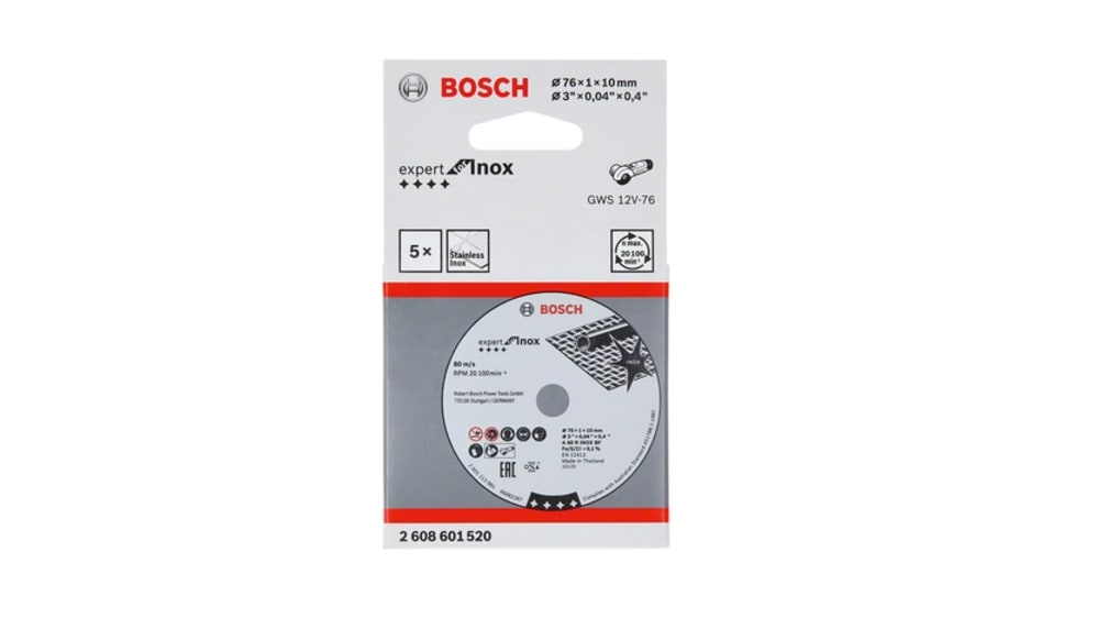 2608601520, Disque abrasif Bosch, P400, Ø 76mm, par 5