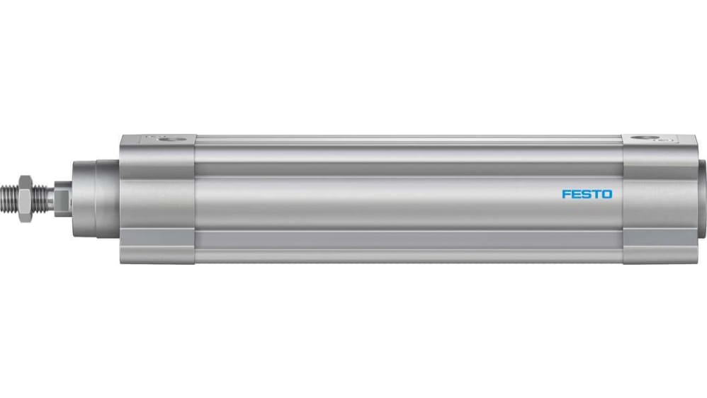 Heschen Cylindre Pneumatique TN16-150 (TDA16-150) - Alésage 16 Mm, Course 150 Mm, Double Tige Aluminium Avec Aimant