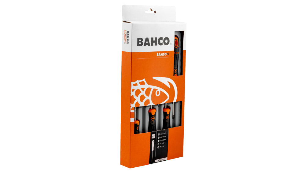 Bahco 5-teiliger Isolierter Schraubendrehersatz – Für Schlitz Und Pozidriv, Bis 1000 V