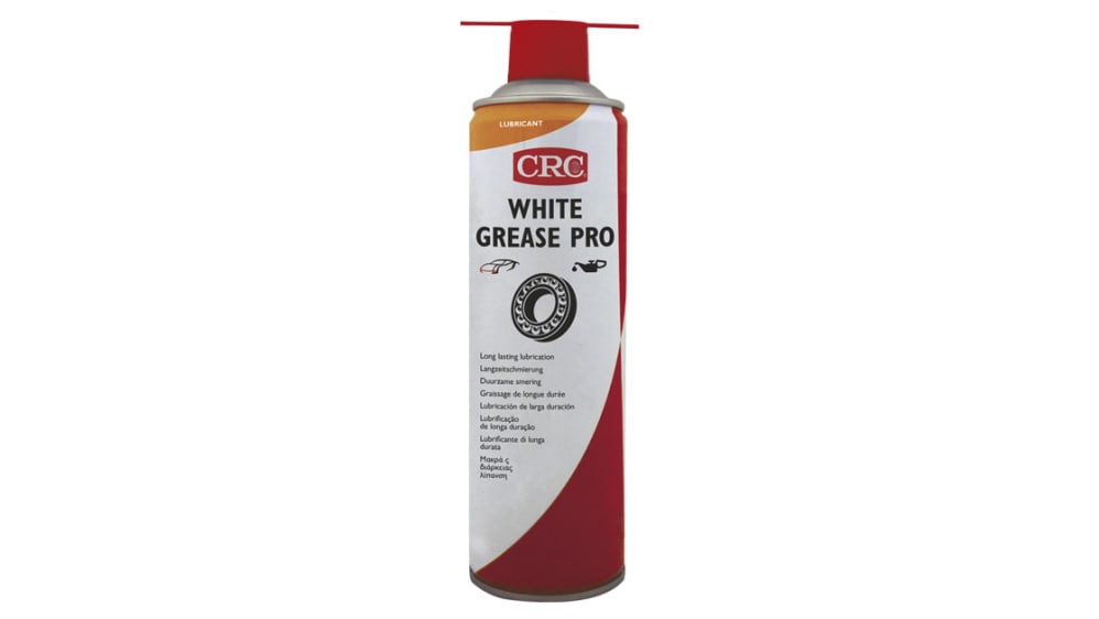 CRC White Grease PRO PTFE Fett Weiß, Spray 500 ml