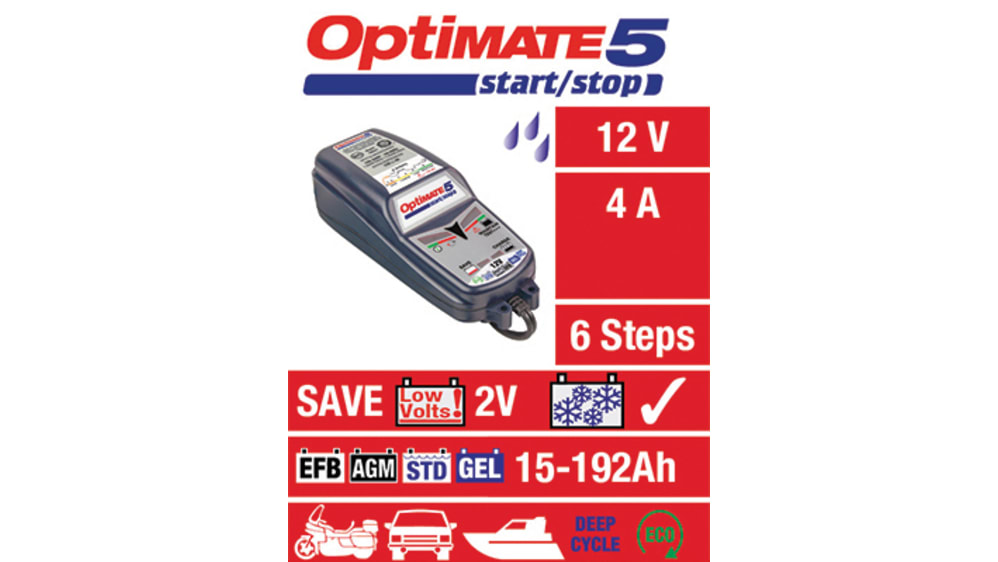 OptiMate 5 Start / Stop (EN): The perfect power battery saving charger &  maintainer. 