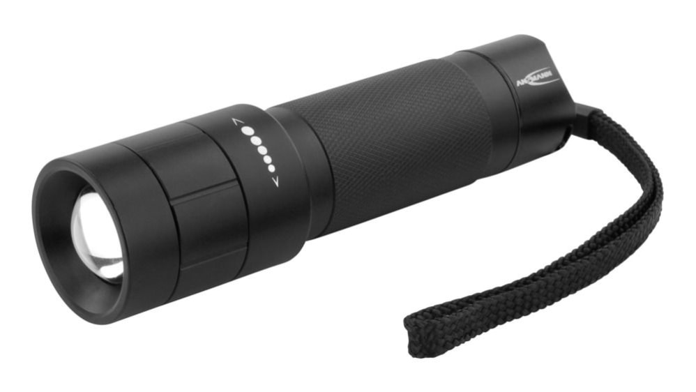 1600-0171-520 | Ansmann 懐中電灯 IP54, 黒 M250F | RS