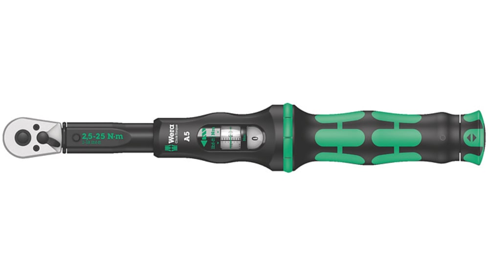 05075604001 | Wera Click-Torque A 5 Click Torque Wrench, 2.5 To 25