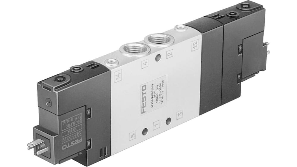 法螺貝31cm CPE18-M1H-5/3G-1/4 | Festo 5/3 Solenoid Pilot Valve - Electrical G