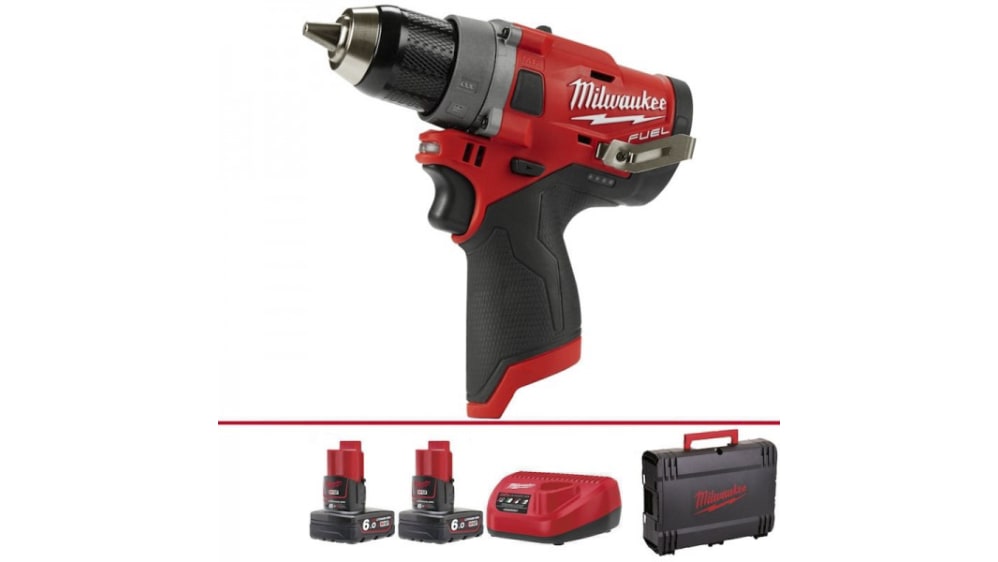 M12FDD 602X Milwaukee M12 Quick Change 12V Cordless Drill Driver Li Ion RS