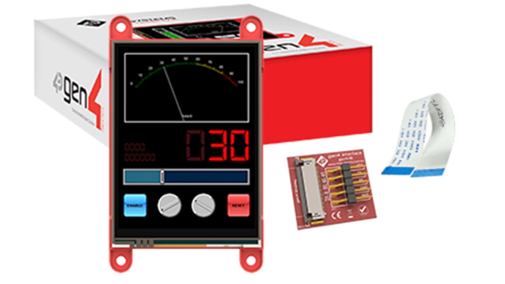4D Systems 液晶ディスプレイモジュール gen4-uLCD-28PT 71.12 mm はい