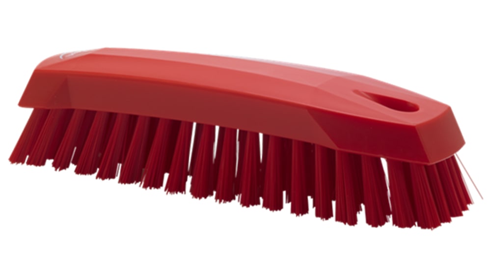 Vikan 3890 Hand Scrub Brush - Stiff - Red