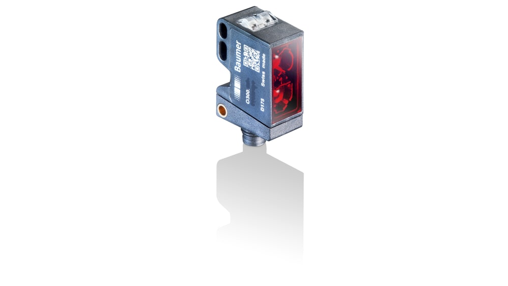Baumer Retroreflective Photoelectric Sensor, Block  Sensor, m Detection Range RS