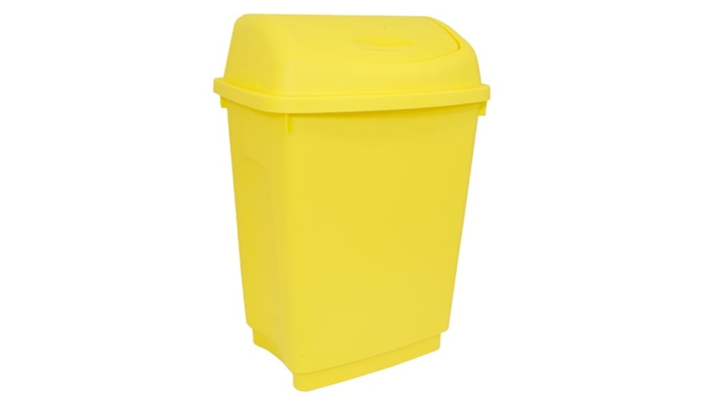 Poubelle Jaune en Plastique, 50L Non RS