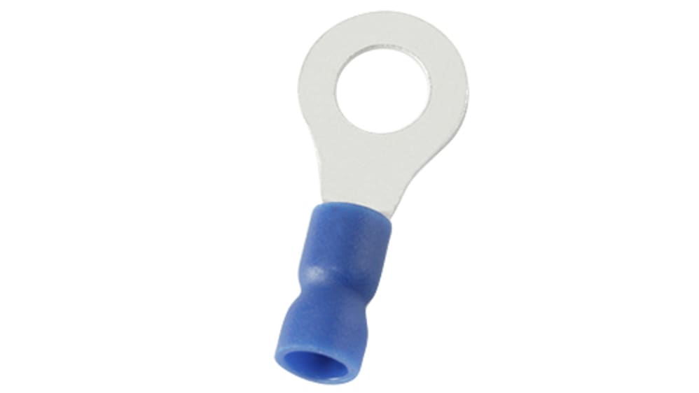 RS PRO Ringkabelschuh, Isoliert, Vinyl, Blau, aussen ø 12mm, innen 