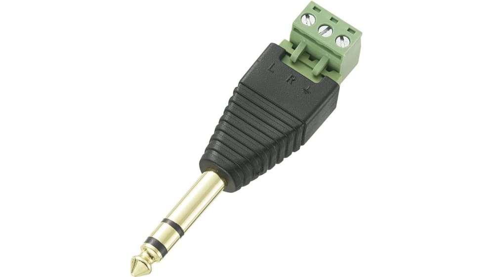 RS PRO フォーンジャック 6.35 mm ケーブルマウント フォーンプラグ