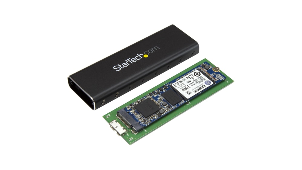 StarTech.fr Boîtier Externe SSD M.2 NVMe/SATA - Boîtier Disque Dur SSD M.2  PCIe/SATA - Boîtier SSD M.2 - Boîtier pour SSD M.2 avec Câbles Hôtes USB-C  et USB A - Boîtier M.2