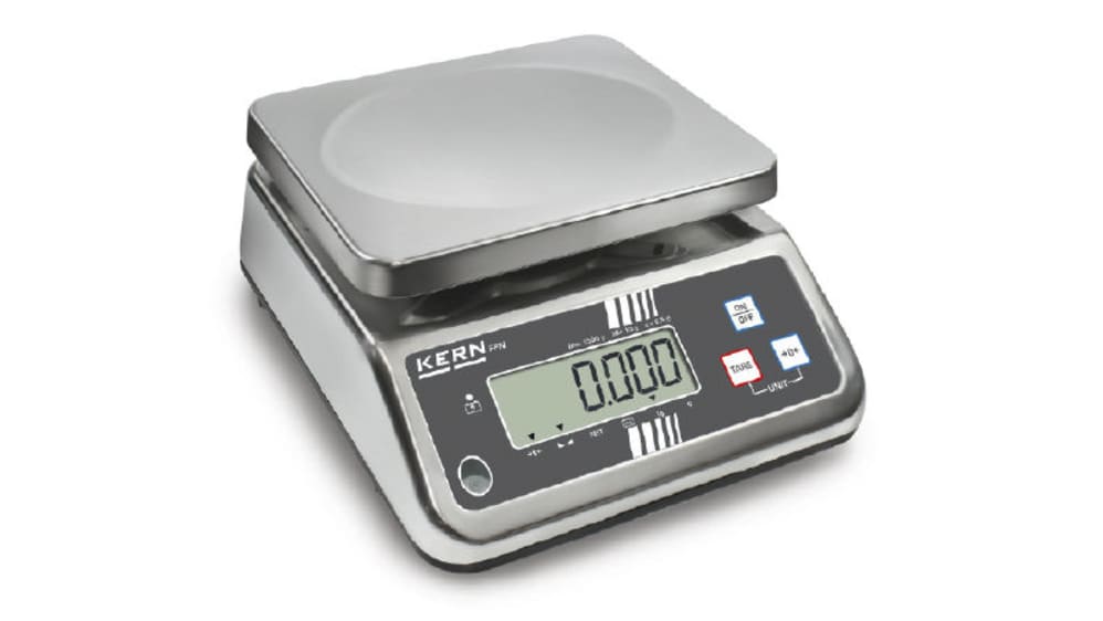 FFN 1K-4N, Kern Weighing Scale, 1.5kg Weight Capacity Type C - European  Plug, With RS Calibration