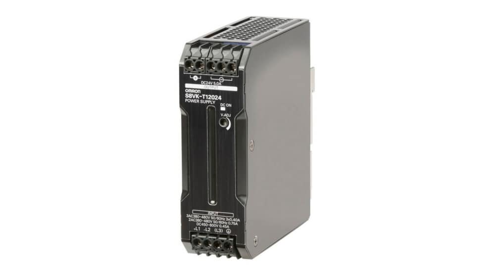 S8VK-T12024 | オムロン スイッチング電源, 24V dc, 5A, 120W | RS