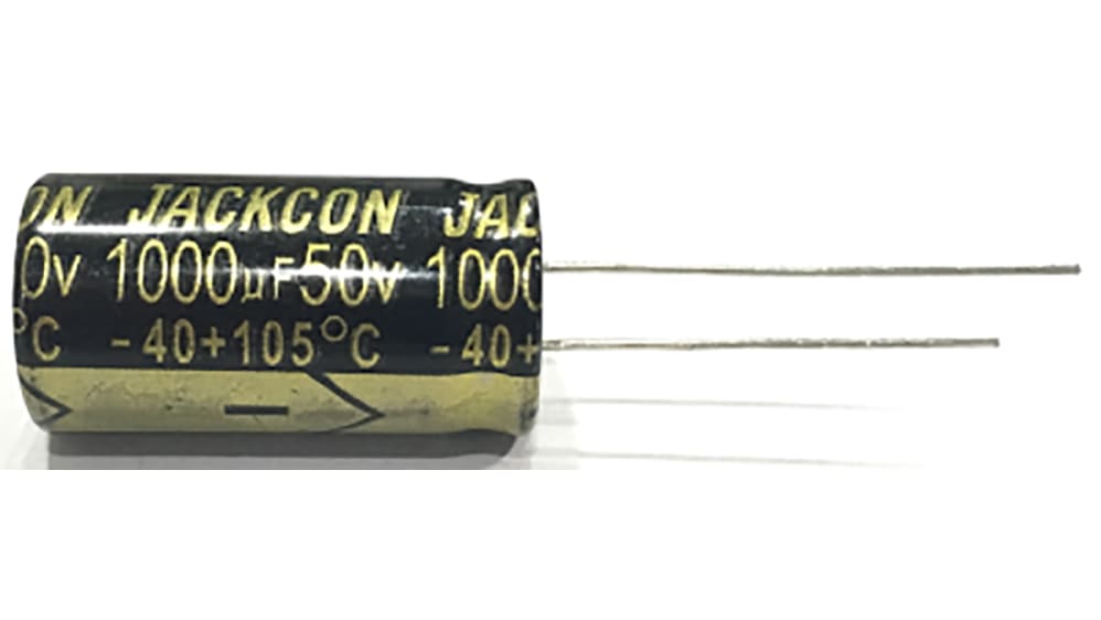 2 Condensateurs électrolytiques 100µF 35V 105°C Radiaux - Marque SR Passives, Neufs