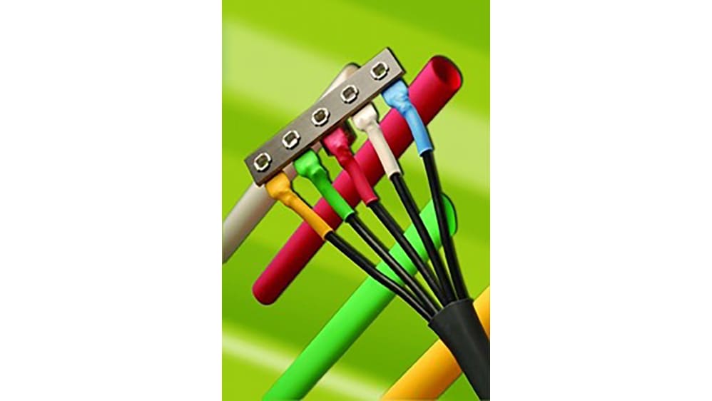 F60011/4 BK008 | Alpha Wire2:1 熱収縮チューブ, 31.75mmから 18.14mm