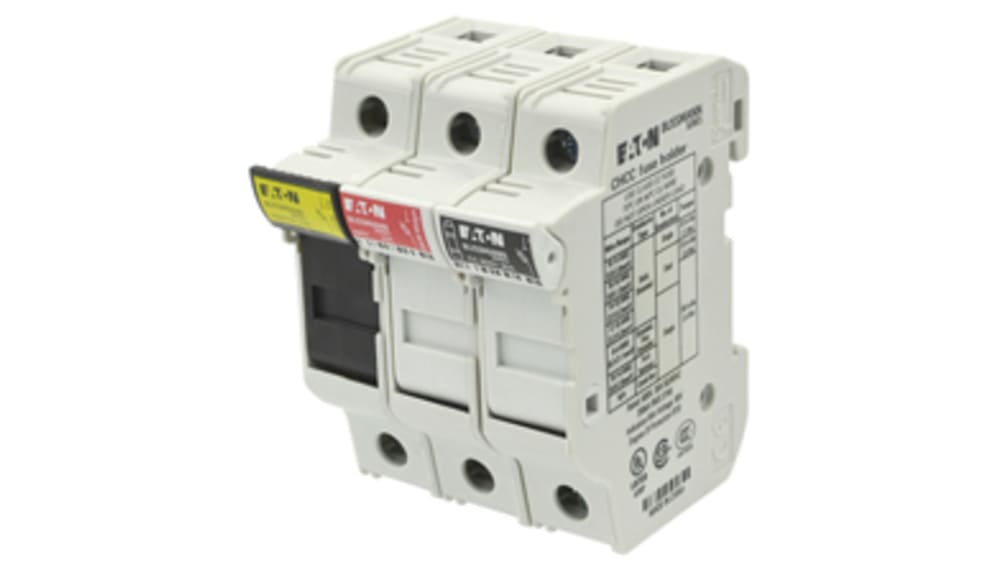 CHCC2DIU | Eaton レール取り付けヒューズホルダ 30A 600V ac CHCC2DIU | Eaton レール取り付けヒューズホルダ 30A 600V ac