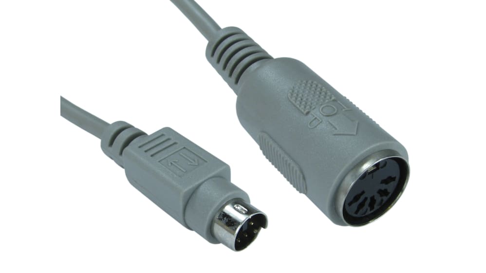 Indipc Adaptateur Clavier fiche ini-DIN Feelle (PS2) 6 Pôles et fiche