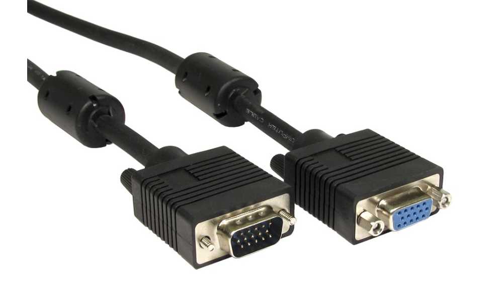 RS PRO VGA・ SVGAケーブル オス VGA, 20 m メス, 塩化ビニール VGA 黒