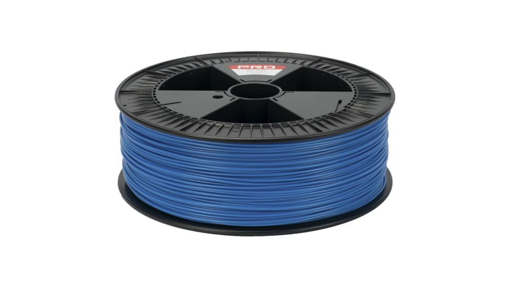 Filament pour imprimante 3D RS PRO, PLA, Ø 2.85mm, Bleu, 2.3kg