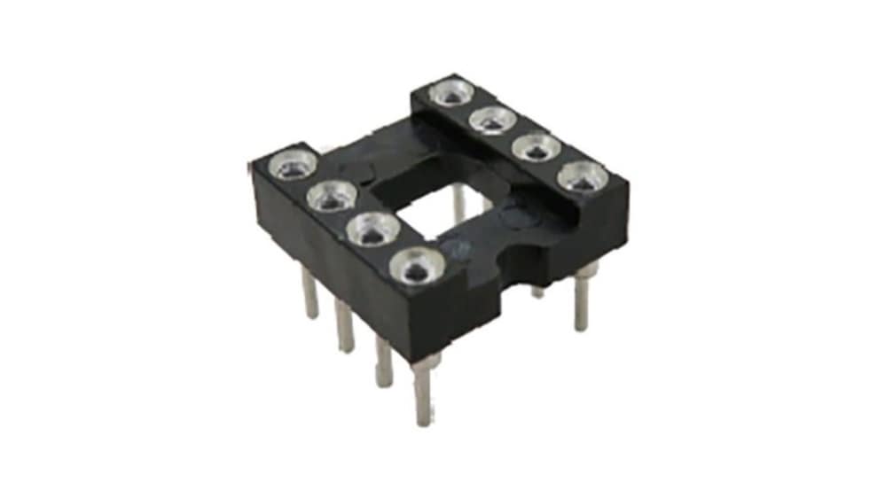 RS PRO 2.54 mm Pitch Vertical 8 Way, Through Hole Turned Pin