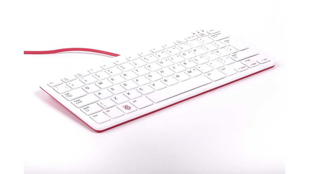 SC0171 | Raspberry Pi 赤, 白 QWERTY (スペイン) Raspberry Pi