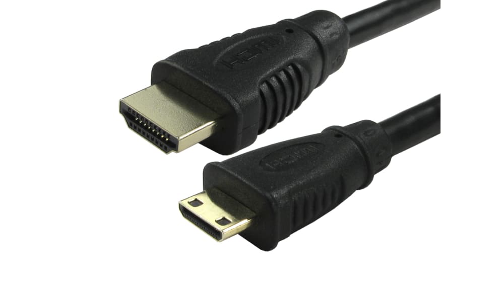 Cable HDMI Negro RS PRO con. B: Mini HDMI Macho, long. 3m
