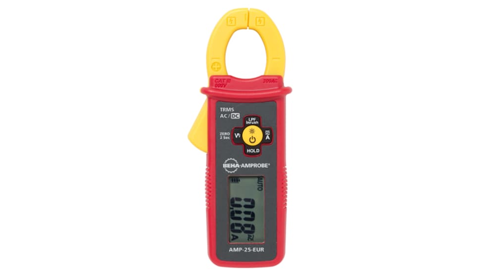 Beha-Amprobe AMP-25-EUR Clamp Meter, 300A dc, Max Current 300A ac CAT III  600 V RS